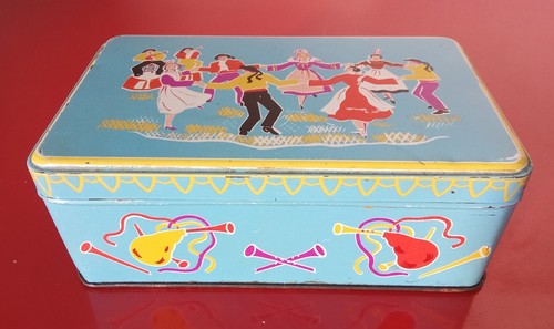Ancienne jolie boîte biscuits