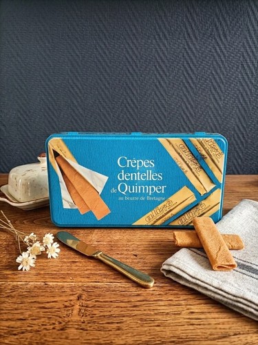 Boîte métal vintage crêpes - boîte,