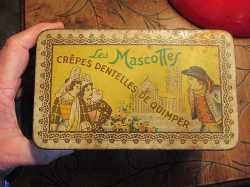 Ancienne boite tôle mascottes - boite,